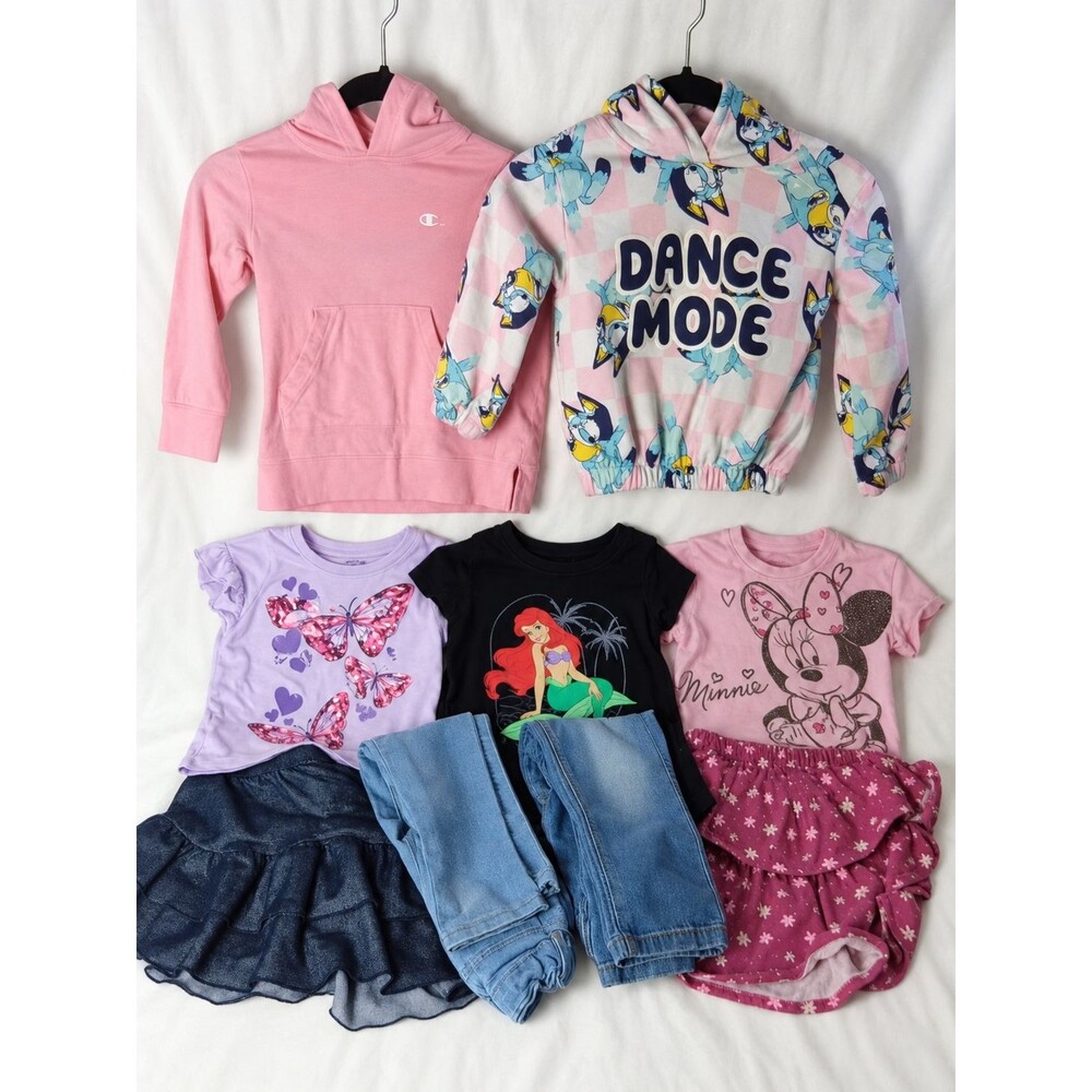 Disney, Champion & Girls Clothing Lot of 9 Size 3T